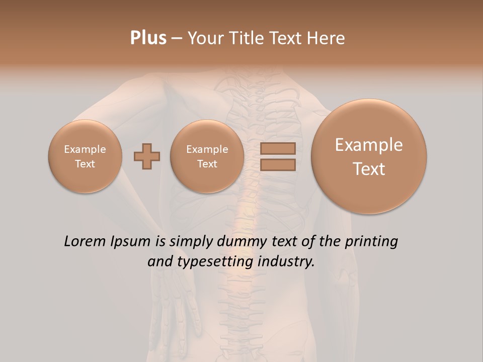 Transparent Body Spine PowerPoint Template