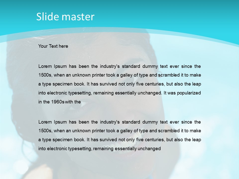 Pain Spine Figure PowerPoint Template