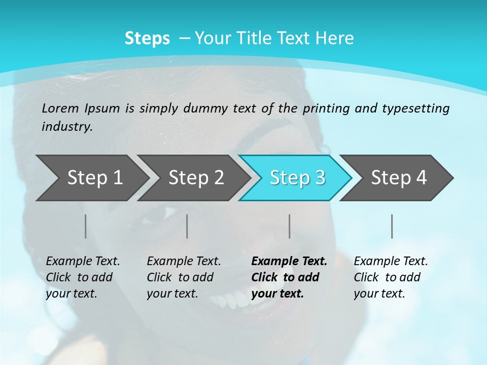 Pain Spine Figure PowerPoint Template