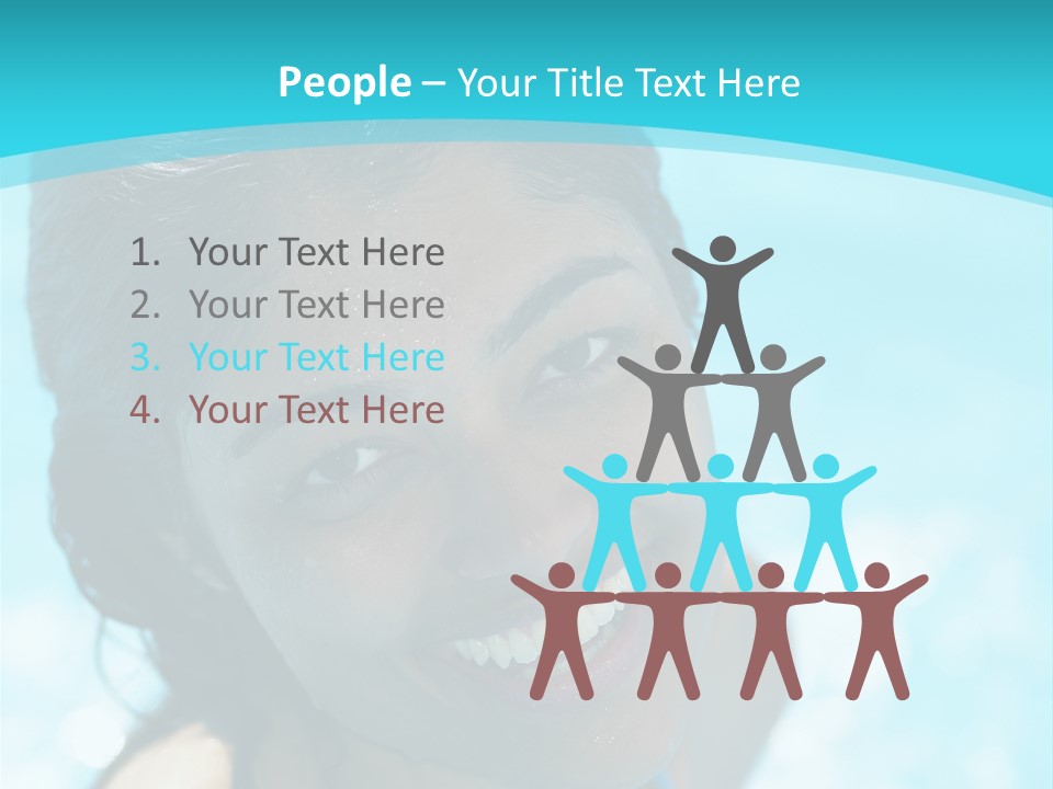 Pain Spine Figure PowerPoint Template