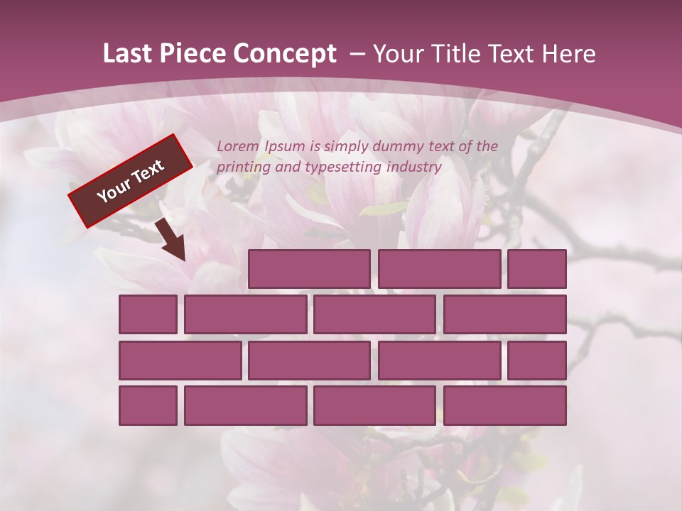 Digitally Generated Highlighted Red PowerPoint Template
