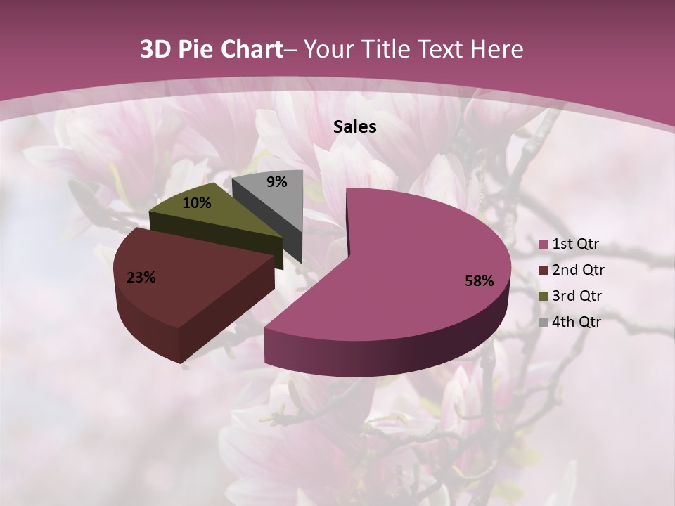 Digitally Generated Highlighted Red PowerPoint Template