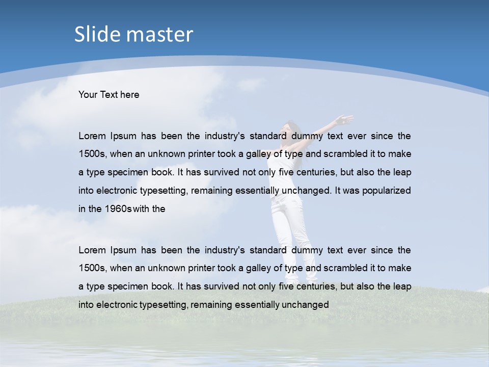 Figure Graphic Vertebrae PowerPoint Template