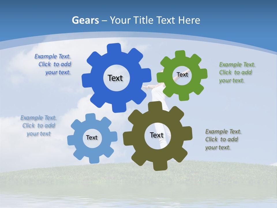 Figure Graphic Vertebrae PowerPoint Template