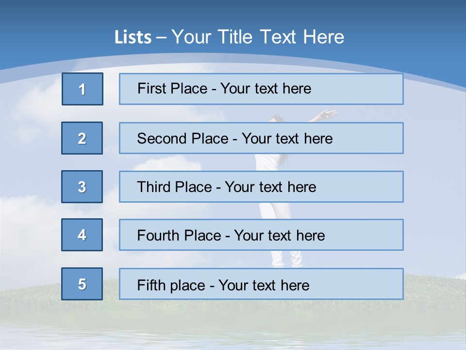 Figure Graphic Vertebrae PowerPoint Template