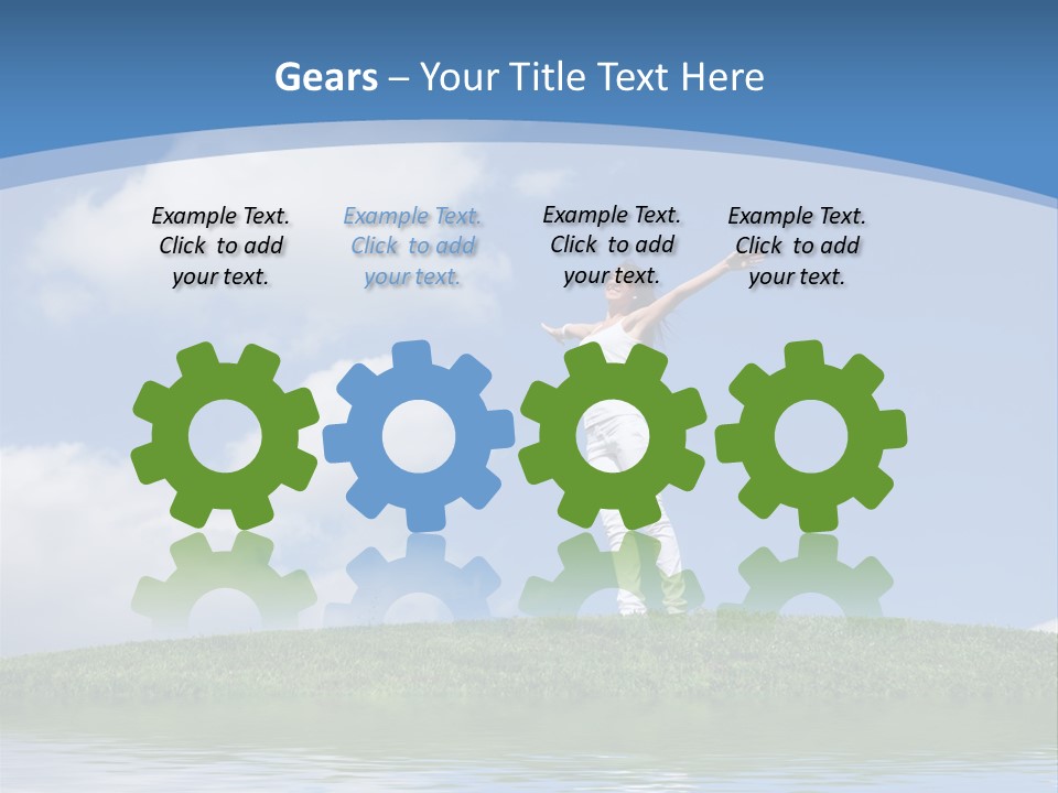 Figure Graphic Vertebrae PowerPoint Template