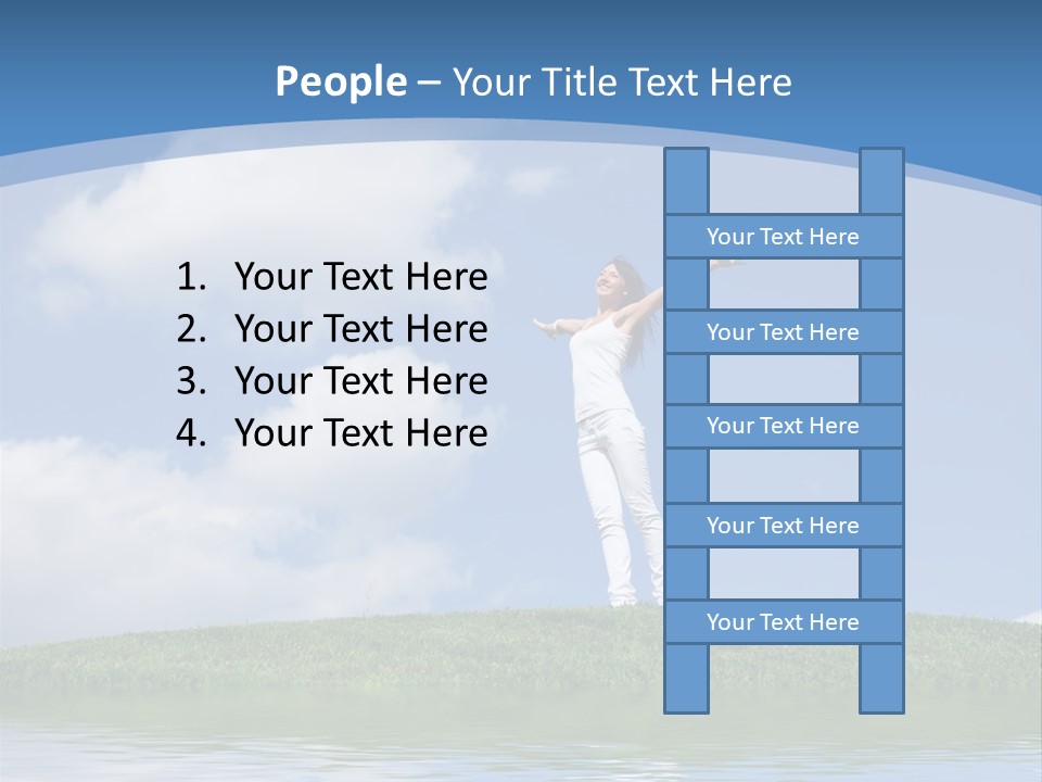 Figure Graphic Vertebrae PowerPoint Template
