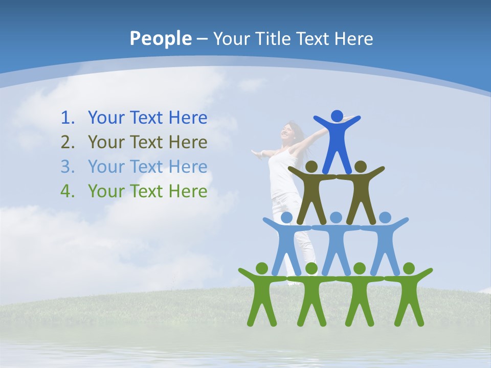 Figure Graphic Vertebrae PowerPoint Template