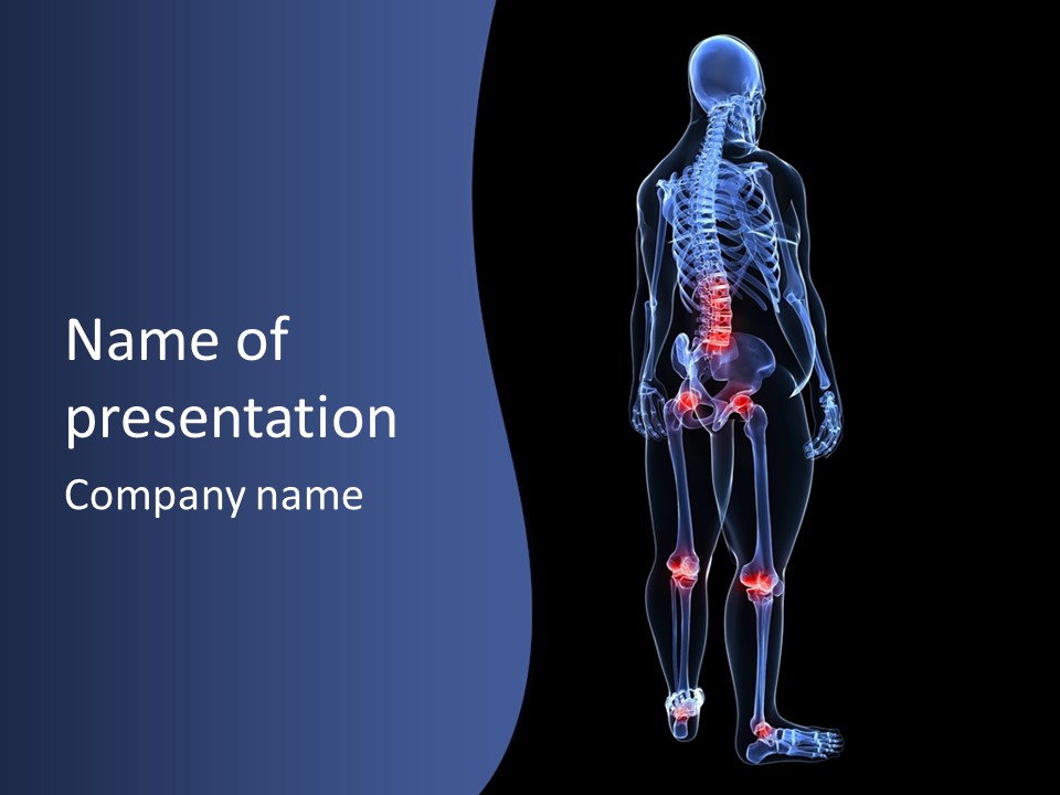 Painful Pain Rubbing PowerPoint Template