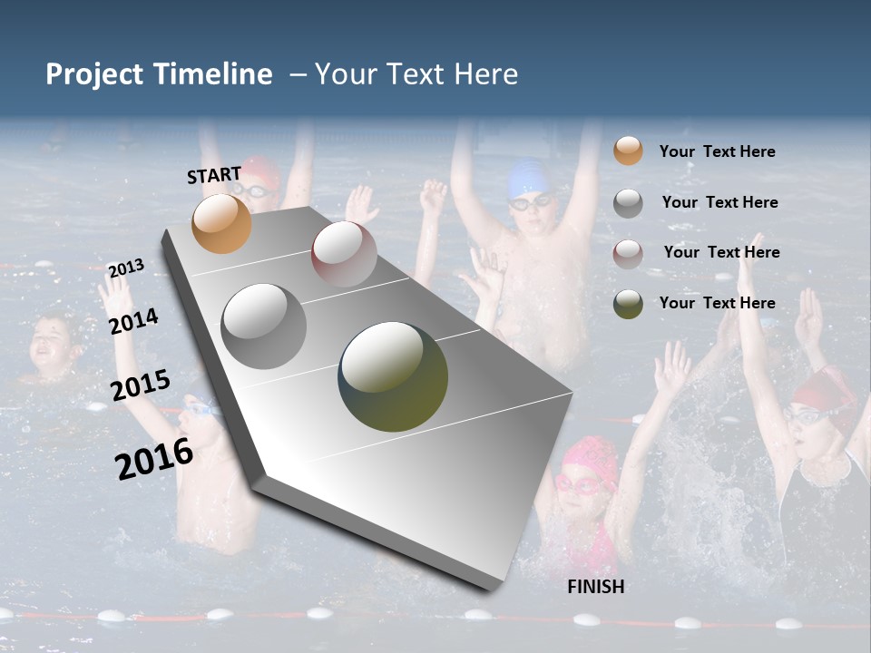 Back Pain Graphic Red PowerPoint Template