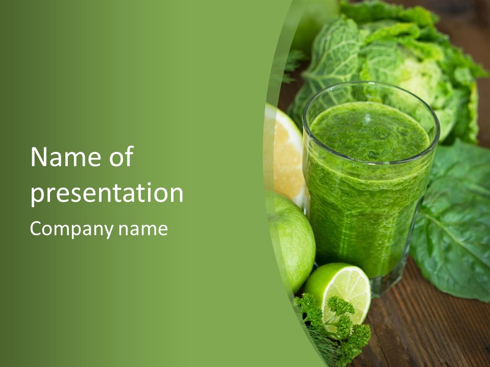 Freshness Ingredient Lime PowerPoint Template