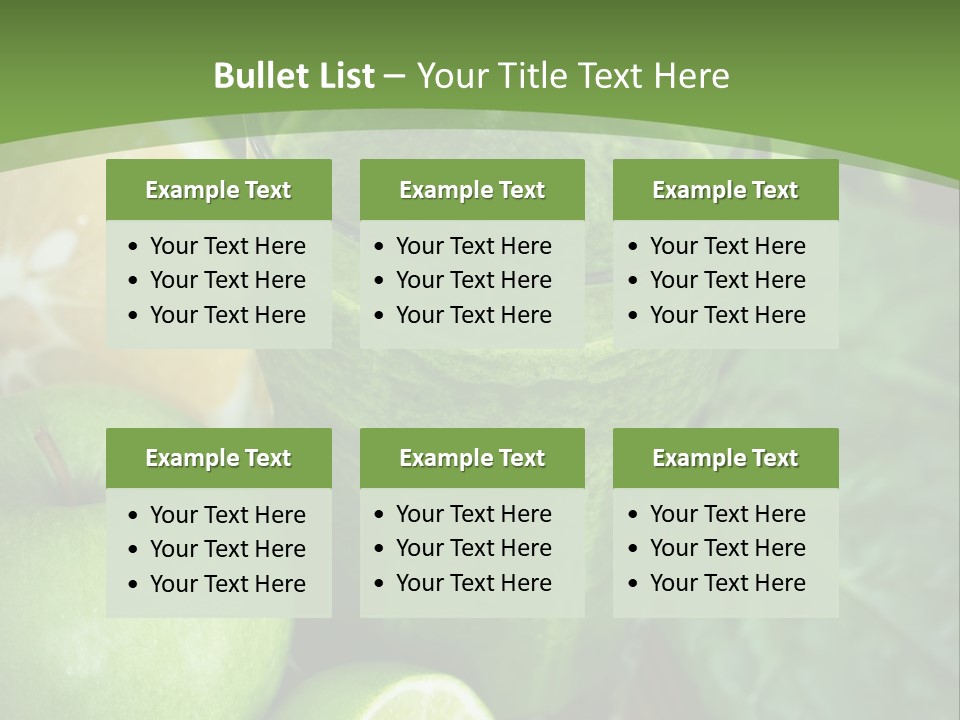 Freshness Ingredient Lime PowerPoint Template