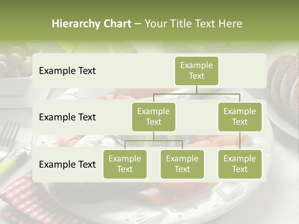 A Fish On A Plate Next To A Salad And Bread PowerPoint Template