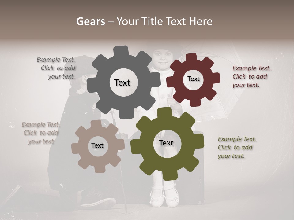 Background Vintage People PowerPoint Template