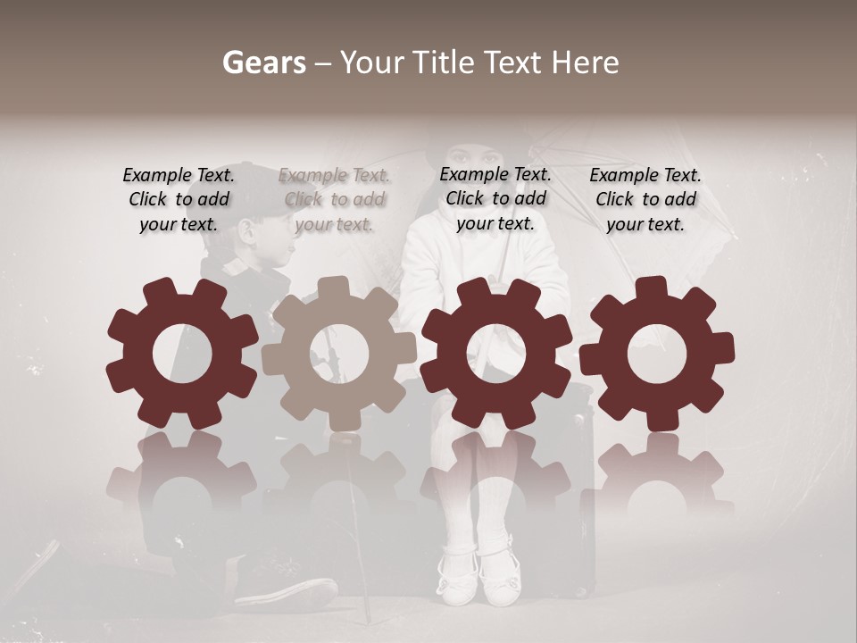 Background Vintage People PowerPoint Template