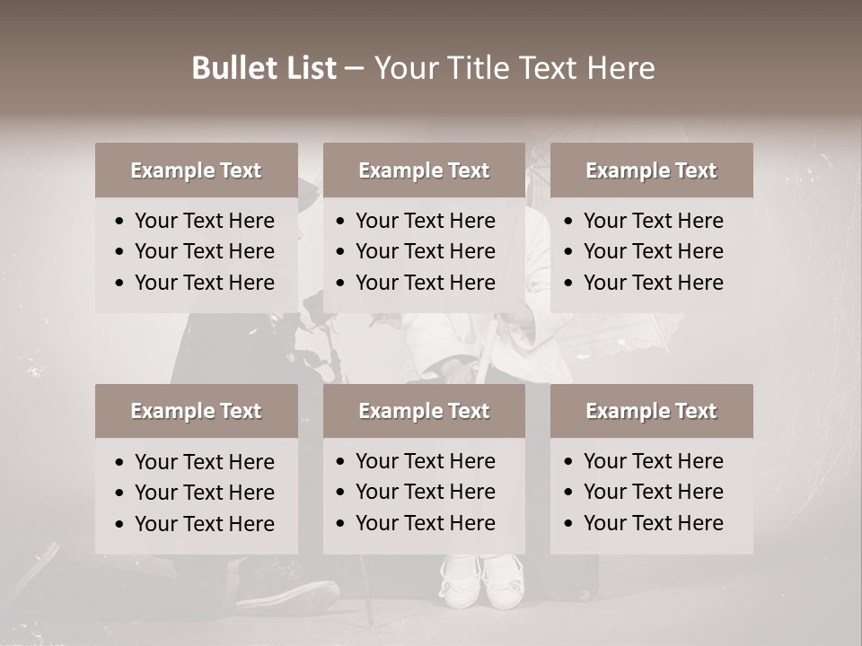 Background Vintage People PowerPoint Template