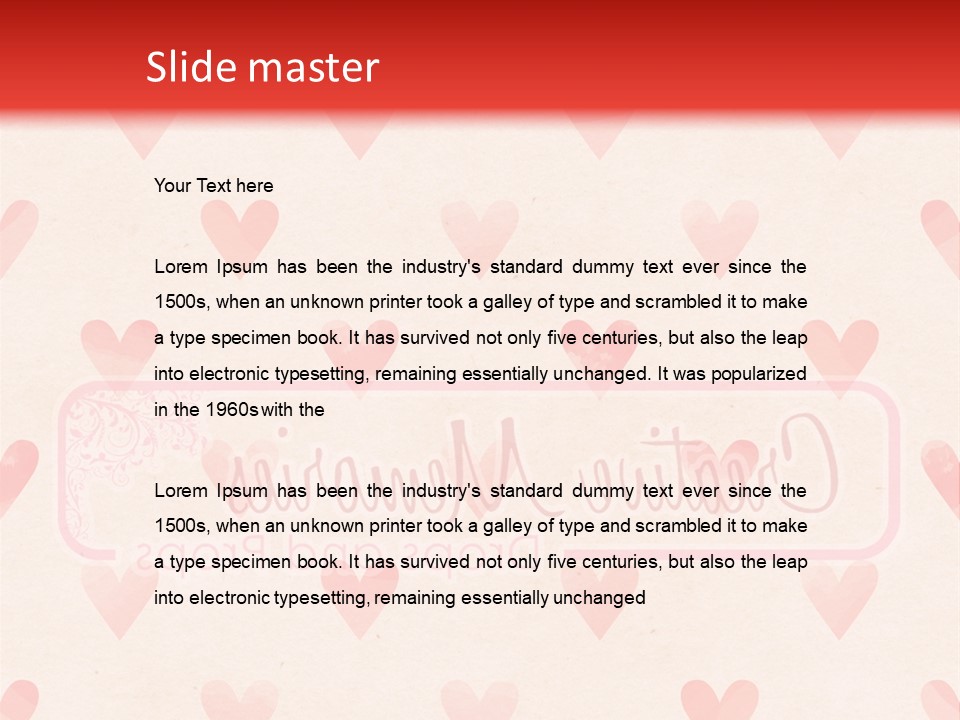 Wallpaper Pink Romantic PowerPoint Template