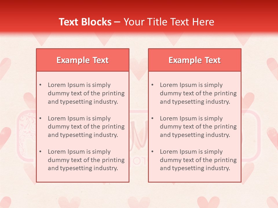 Wallpaper Pink Romantic PowerPoint Template