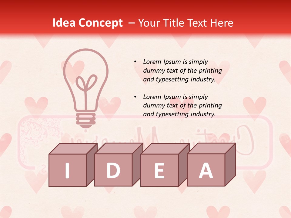 Wallpaper Pink Romantic PowerPoint Template
