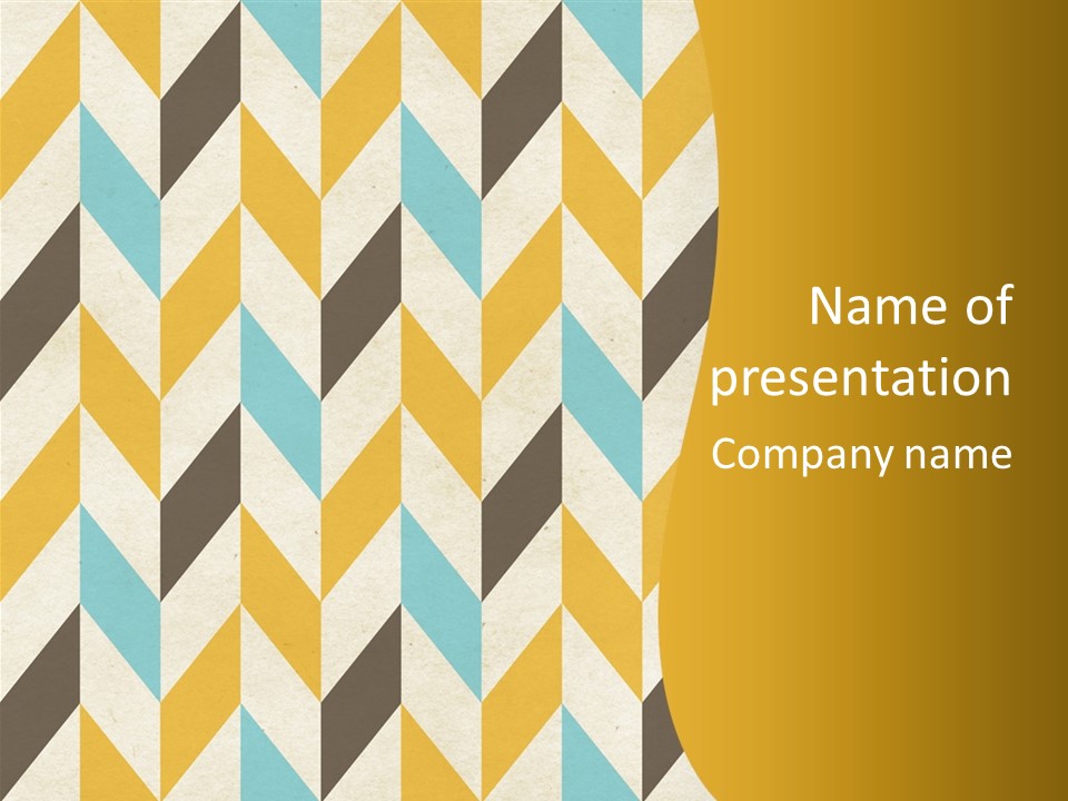 Geometric Paper Pattern PowerPoint Template