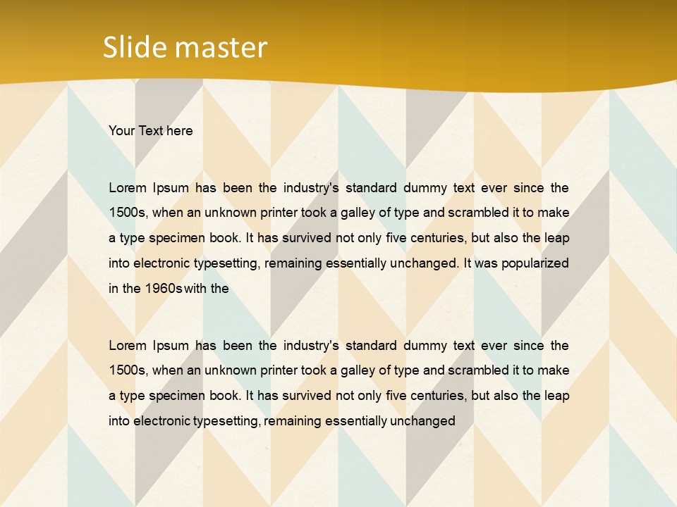 Geometric Paper Pattern PowerPoint Template