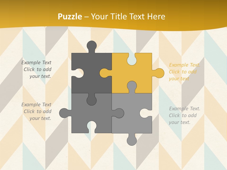 Geometric Paper Pattern PowerPoint Template