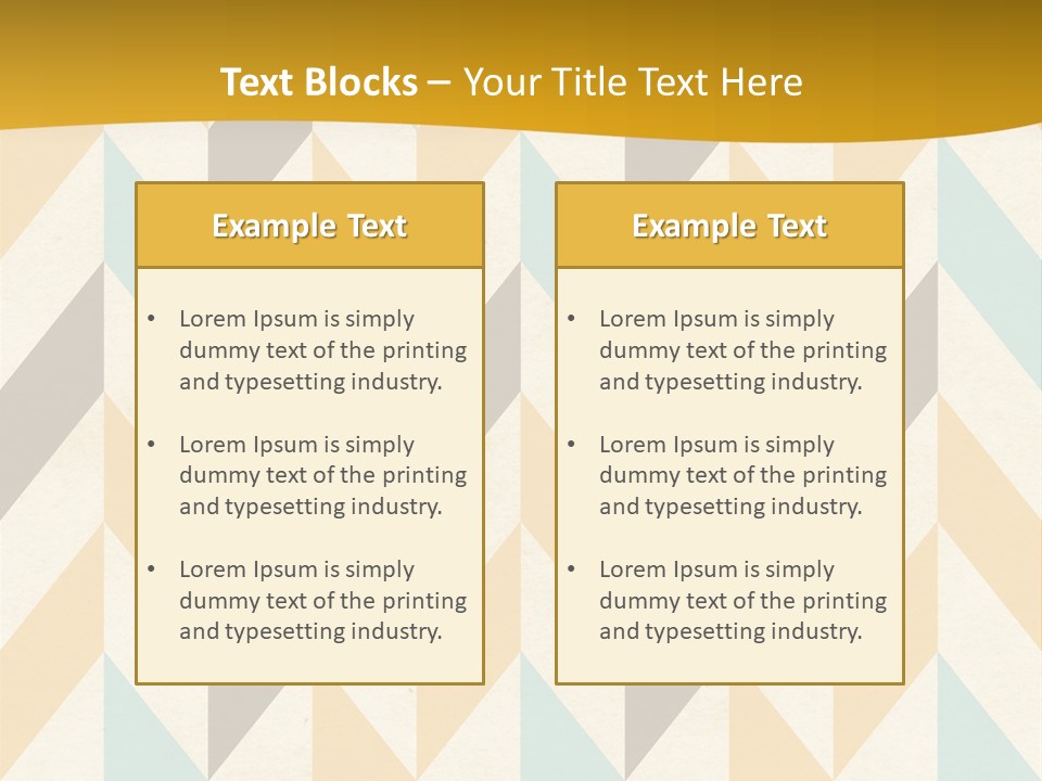 Geometric Paper Pattern PowerPoint Template