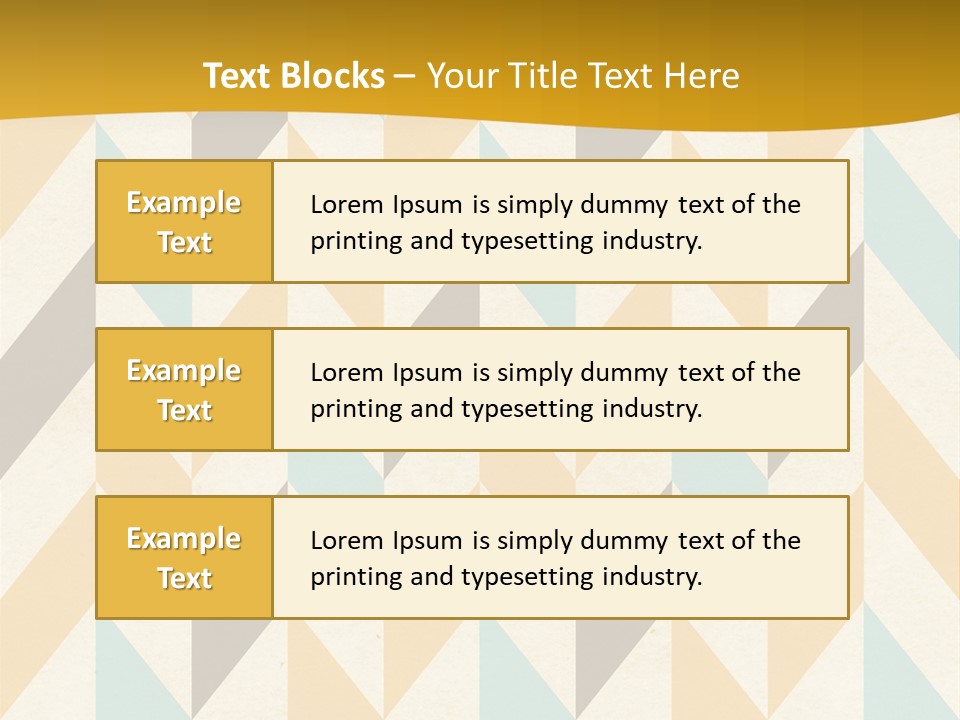 Geometric Paper Pattern PowerPoint Template