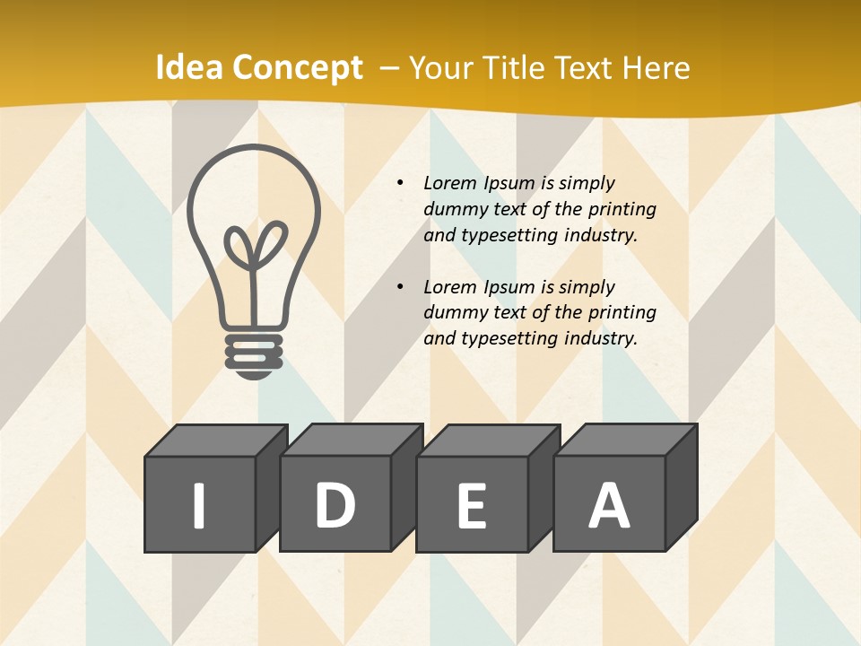 Geometric Paper Pattern PowerPoint Template