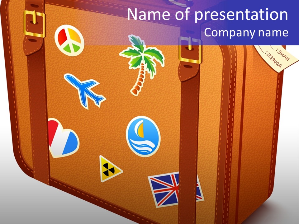 Travel Case Single PowerPoint Template