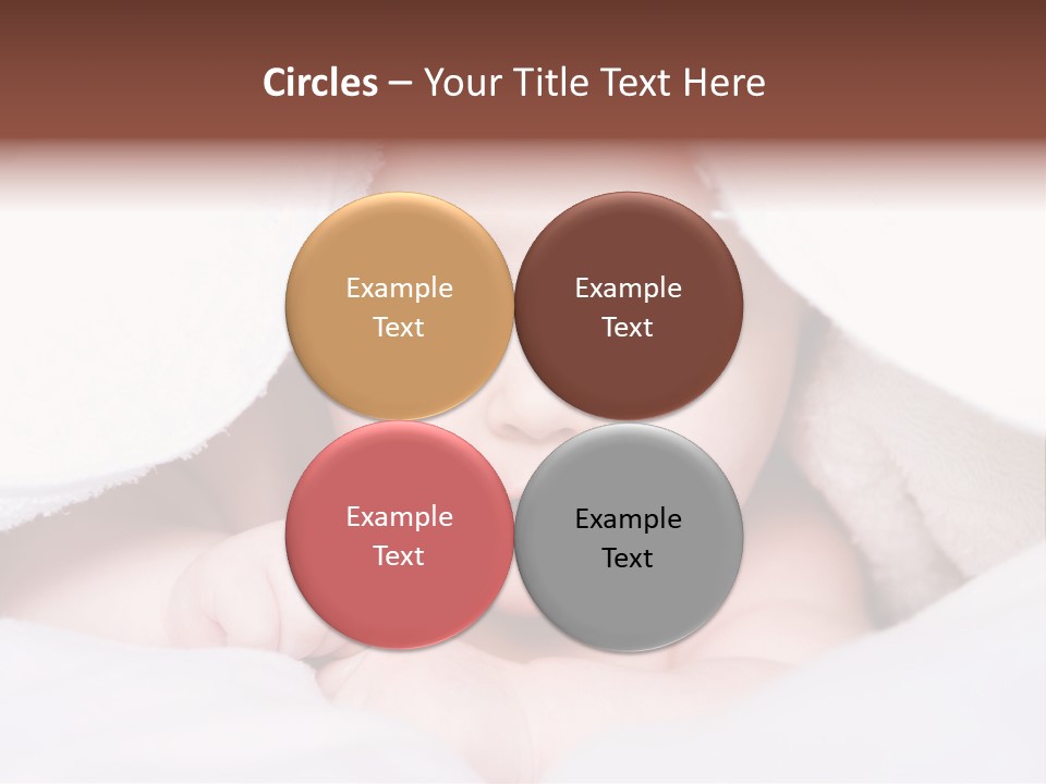 Joyful Infant Laughing PowerPoint Template