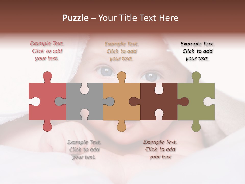 Joyful Infant Laughing PowerPoint Template