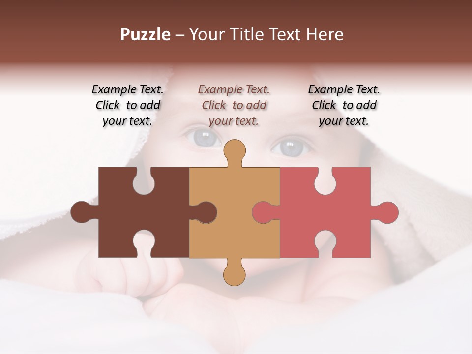 Joyful Infant Laughing PowerPoint Template