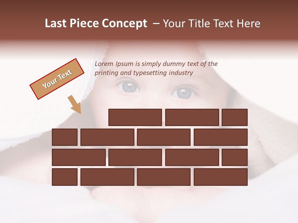 Joyful Infant Laughing PowerPoint Template