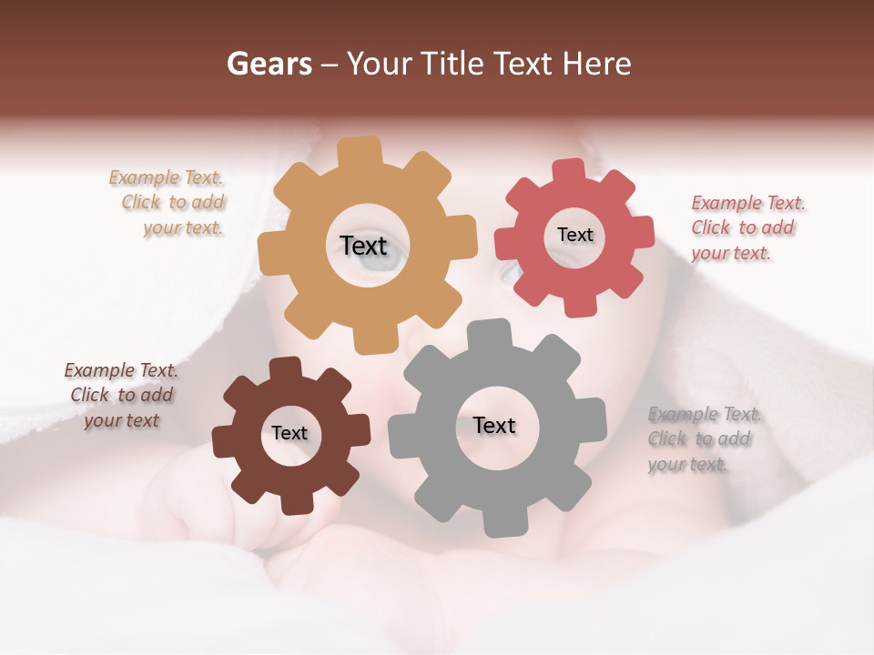 Joyful Infant Laughing PowerPoint Template