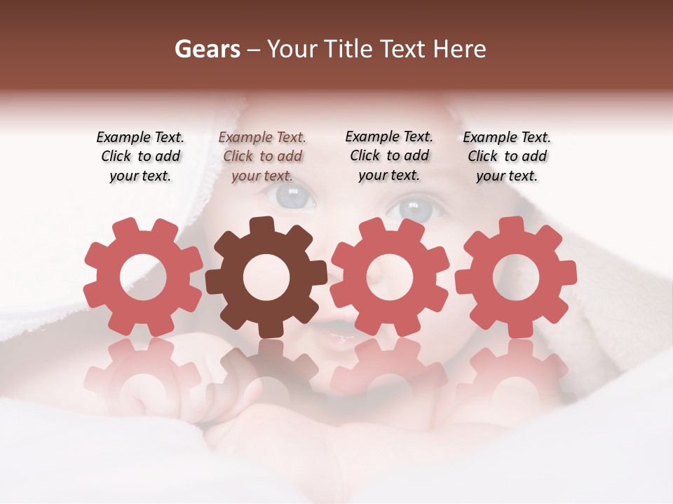 Joyful Infant Laughing PowerPoint Template