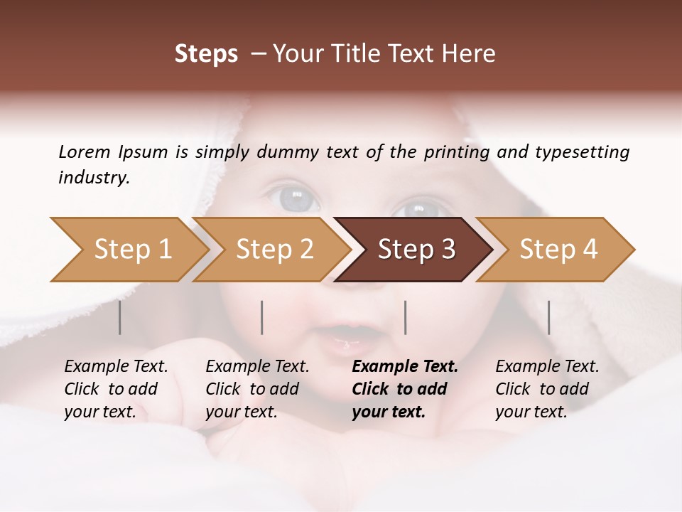 Joyful Infant Laughing PowerPoint Template