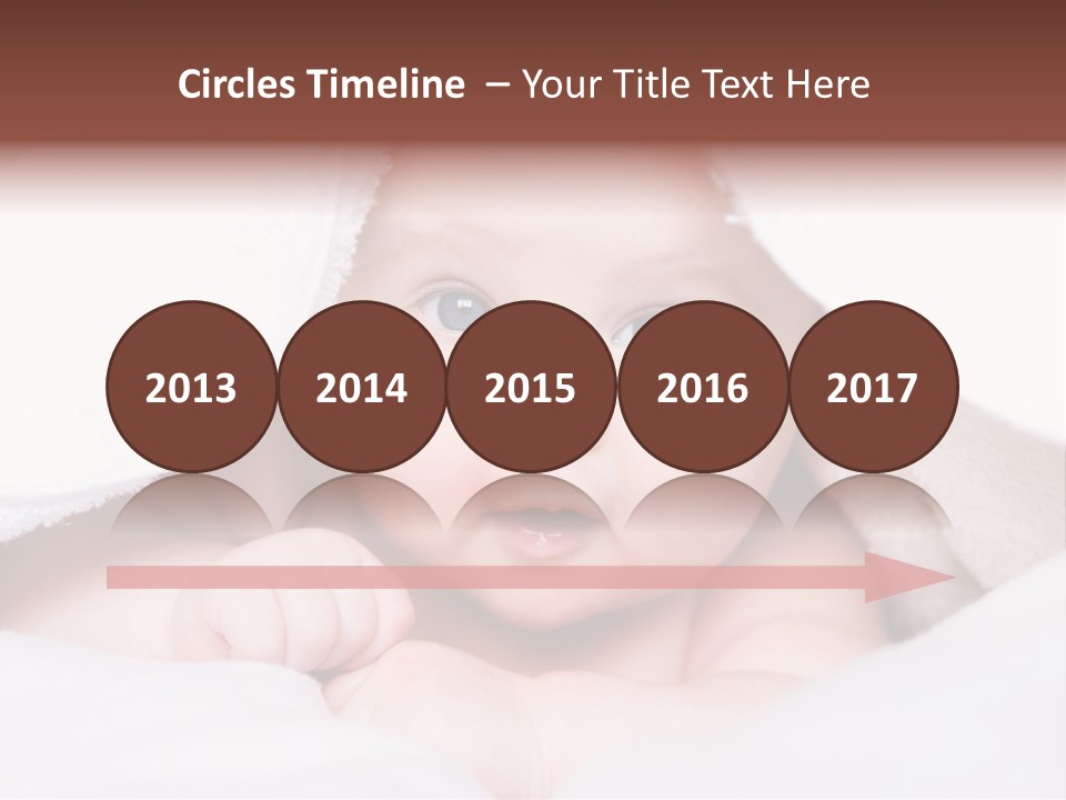 Joyful Infant Laughing PowerPoint Template