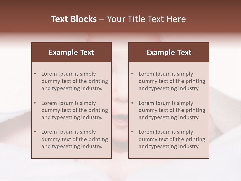 Joyful Infant Laughing PowerPoint Template