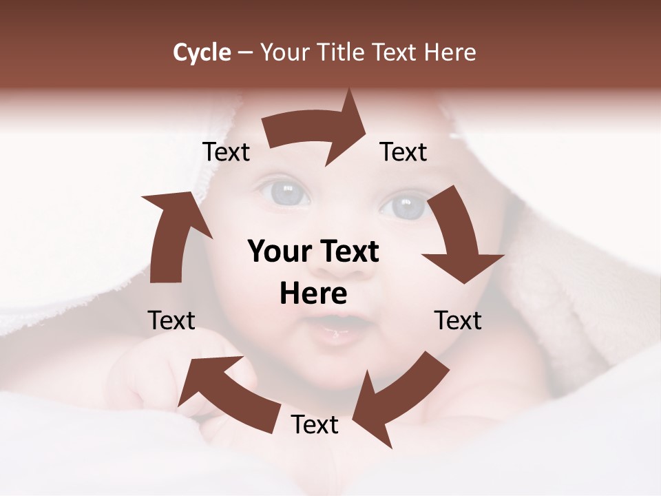 Joyful Infant Laughing PowerPoint Template