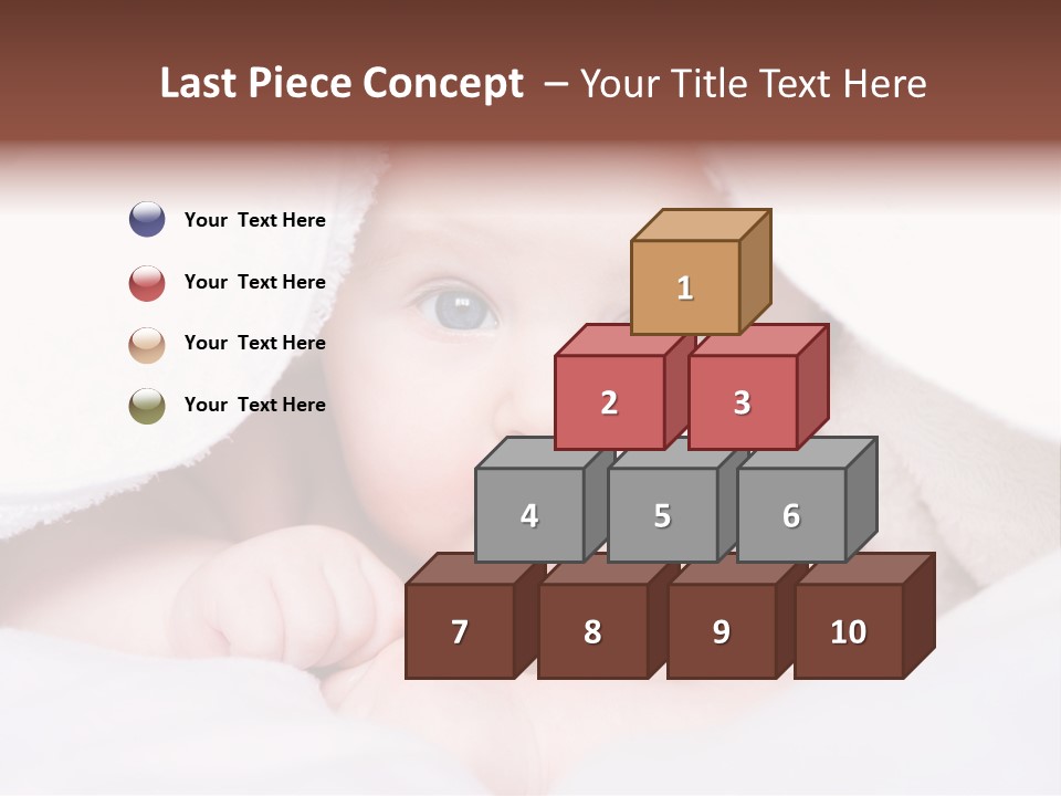 Joyful Infant Laughing PowerPoint Template