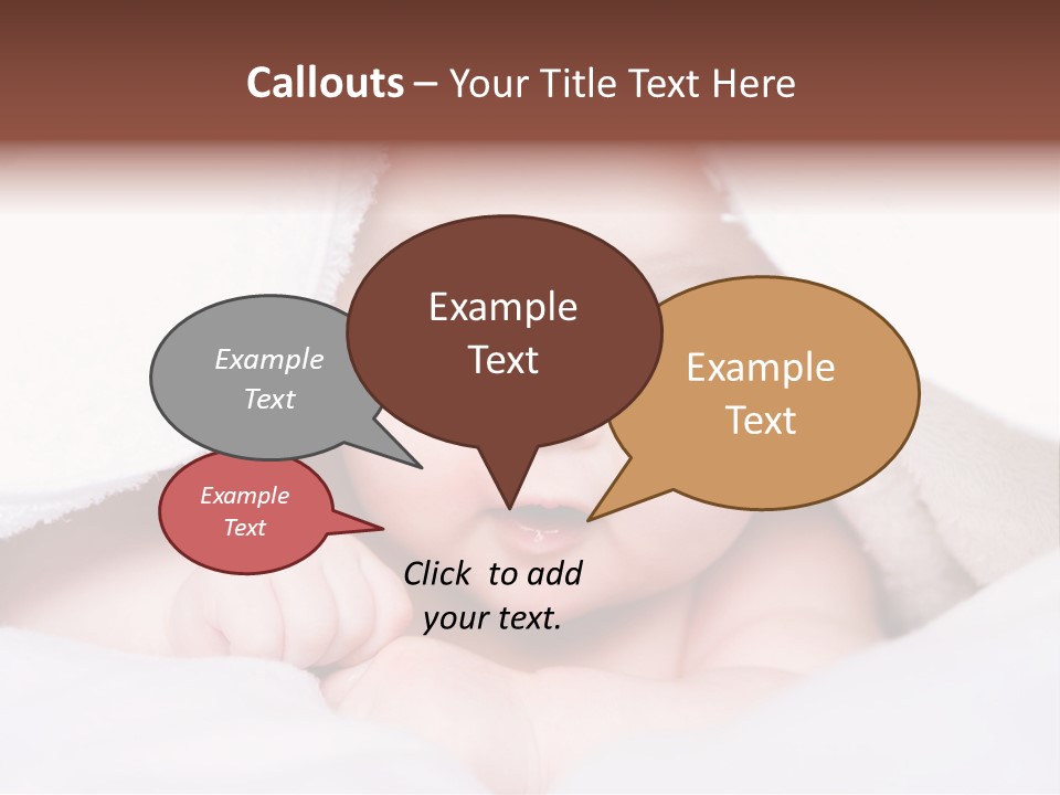 Joyful Infant Laughing PowerPoint Template