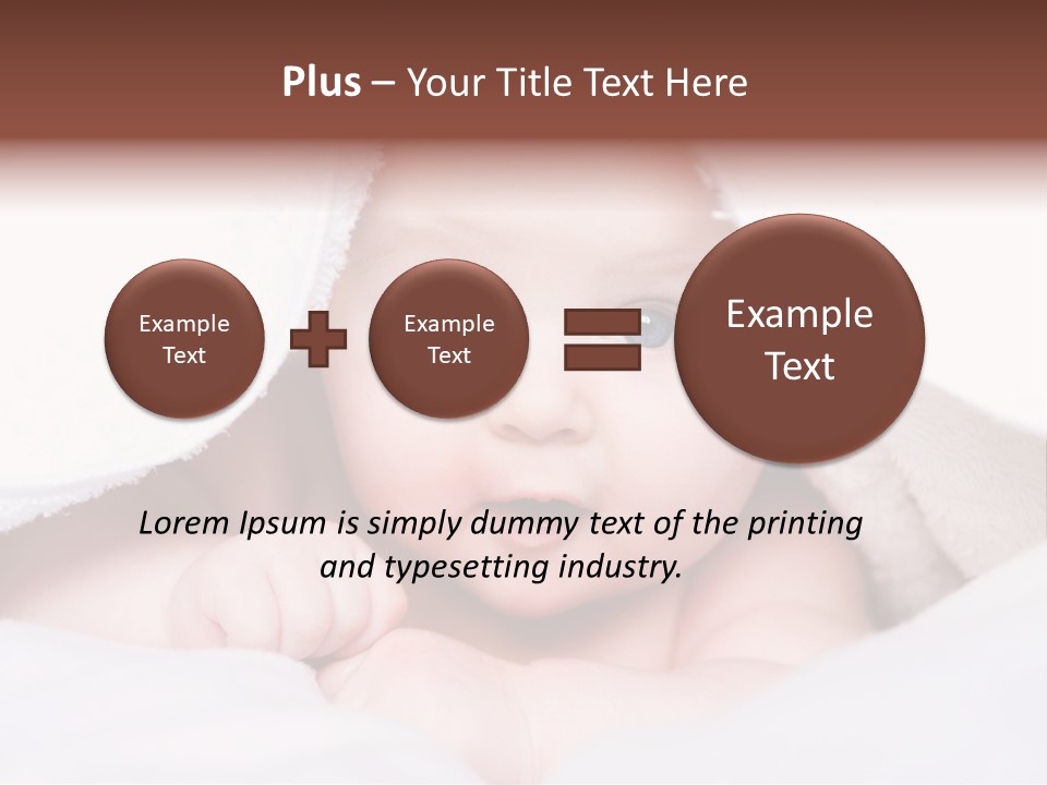 Joyful Infant Laughing PowerPoint Template