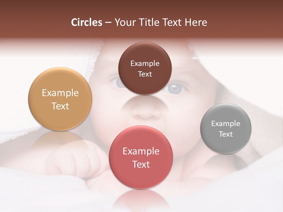 Joyful Infant Laughing PowerPoint Template