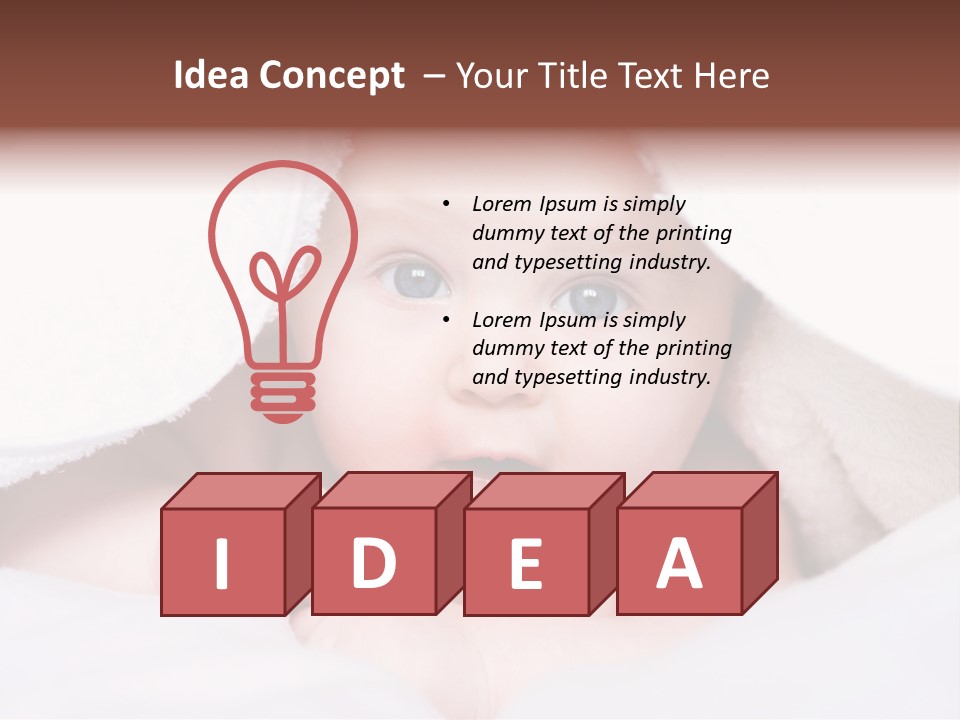 Joyful Infant Laughing PowerPoint Template