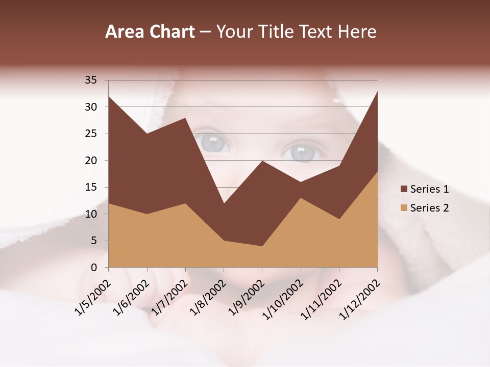 Joyful Infant Laughing PowerPoint Template