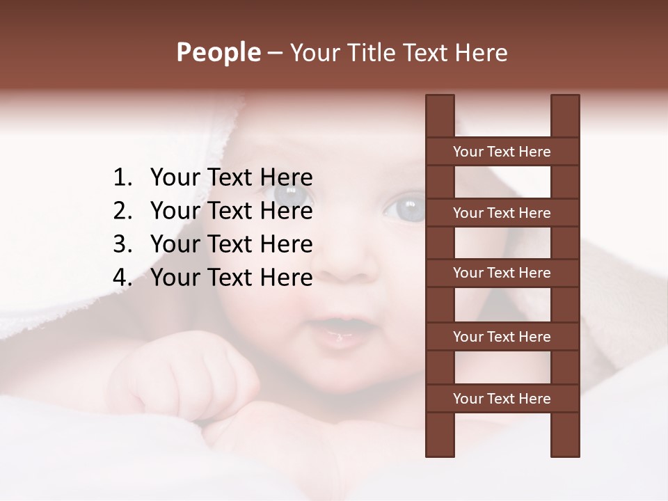 Joyful Infant Laughing PowerPoint Template