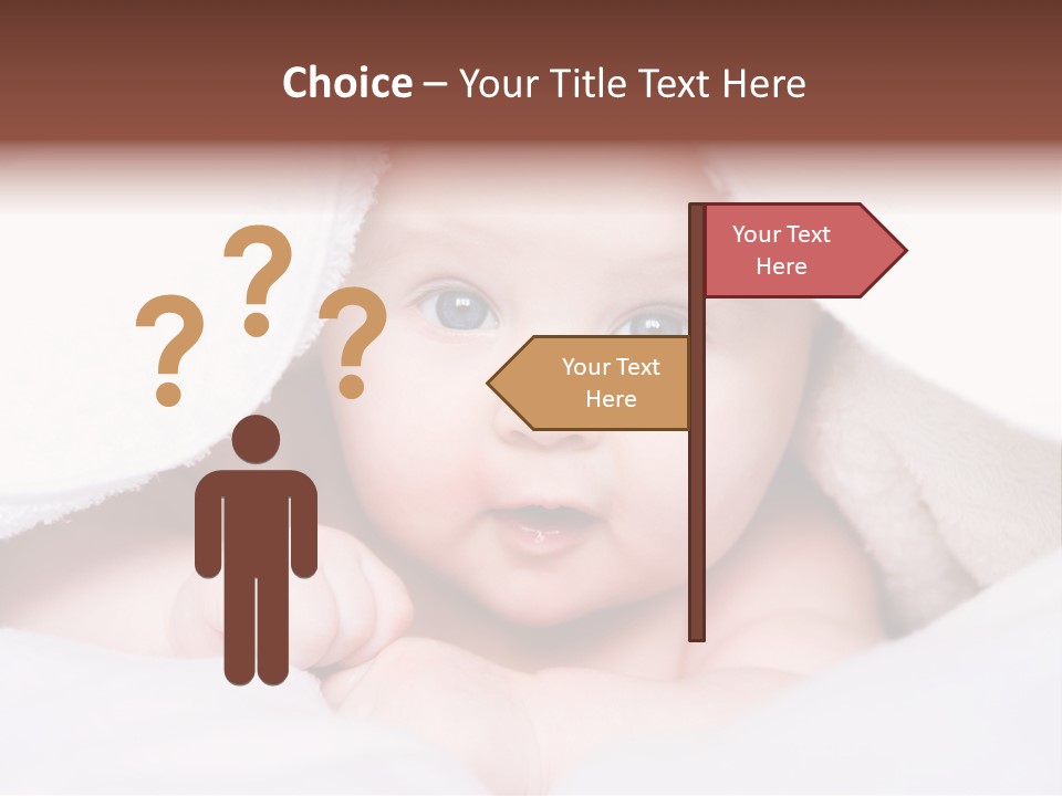 Joyful Infant Laughing PowerPoint Template