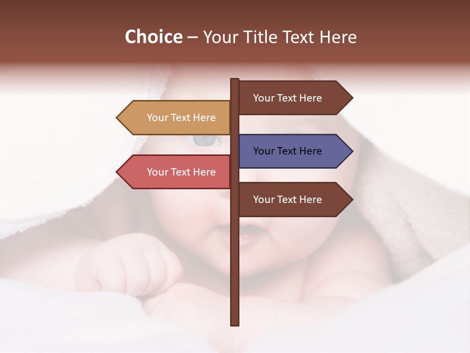 Joyful Infant Laughing PowerPoint Template