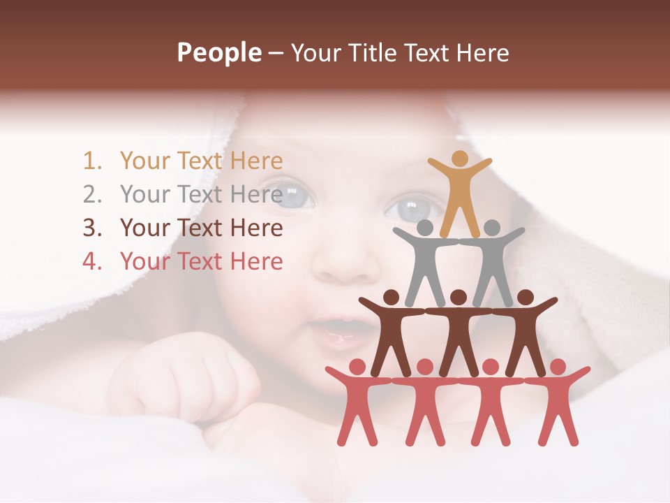 Joyful Infant Laughing PowerPoint Template